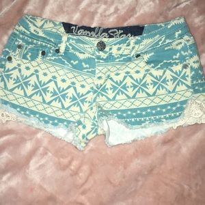 Tribal print shorts